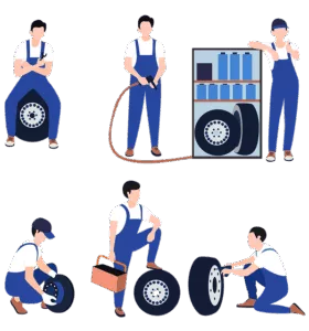 checking tire pressure and tread to extend tire life and ensure safety.